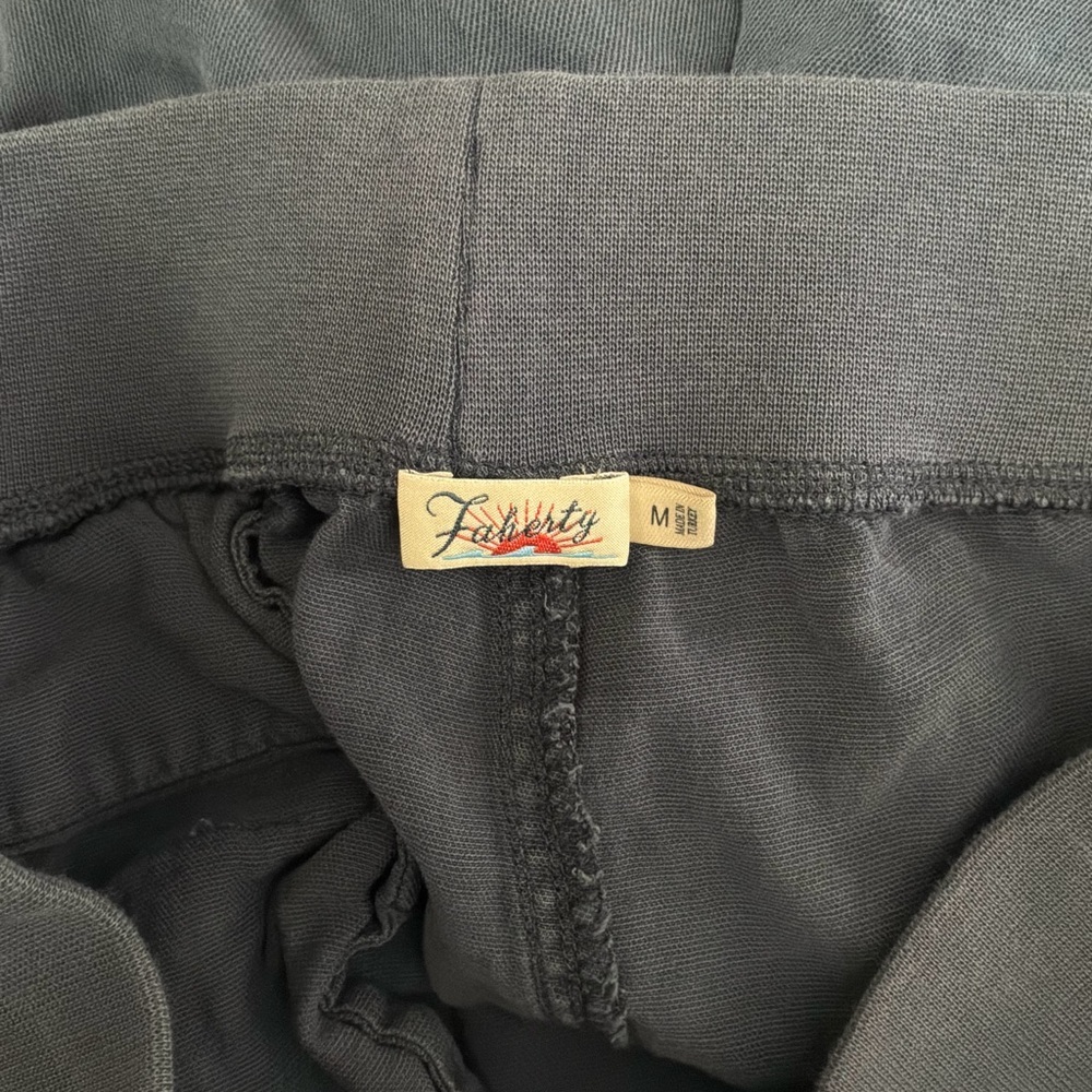 Faherty Blue Linen Blend Arlie Pull On Shorts Size Medium - Picture 4 of 5